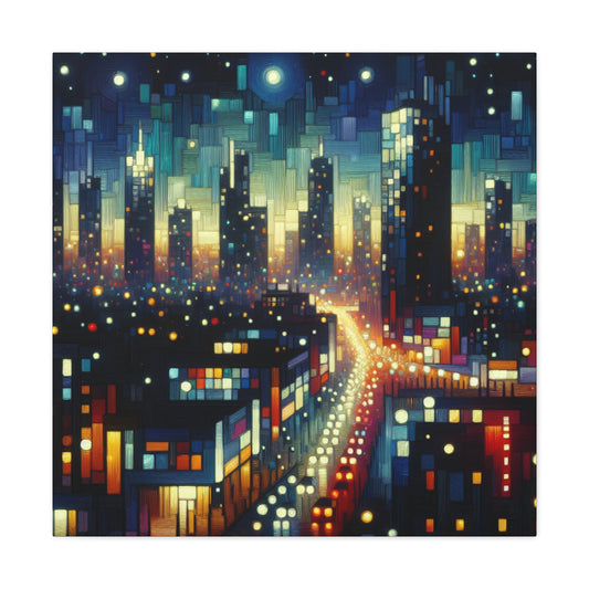 "Nightscape Luminescence" - Canvas