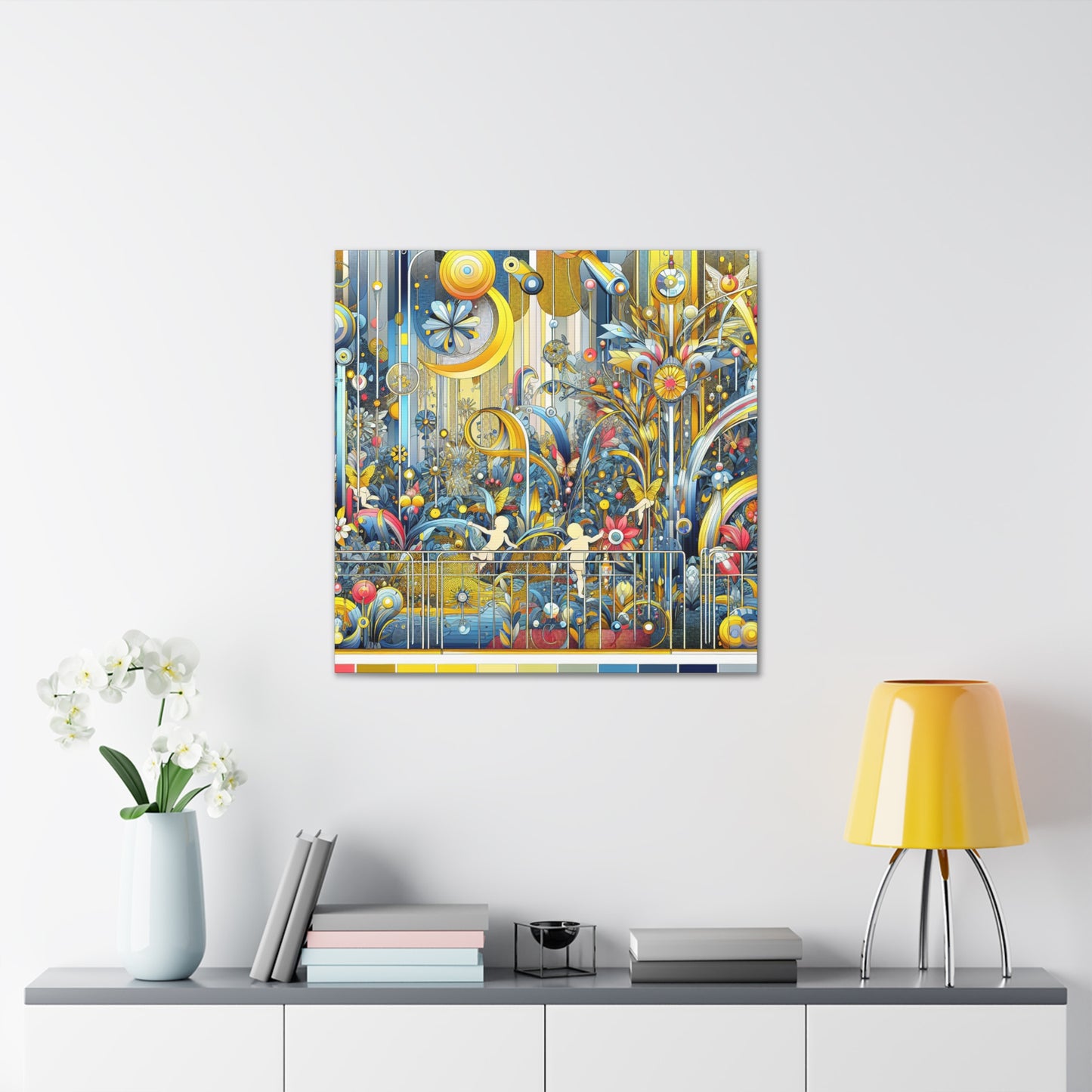 "Fairyland Blossoms Unveiled" - Canvas