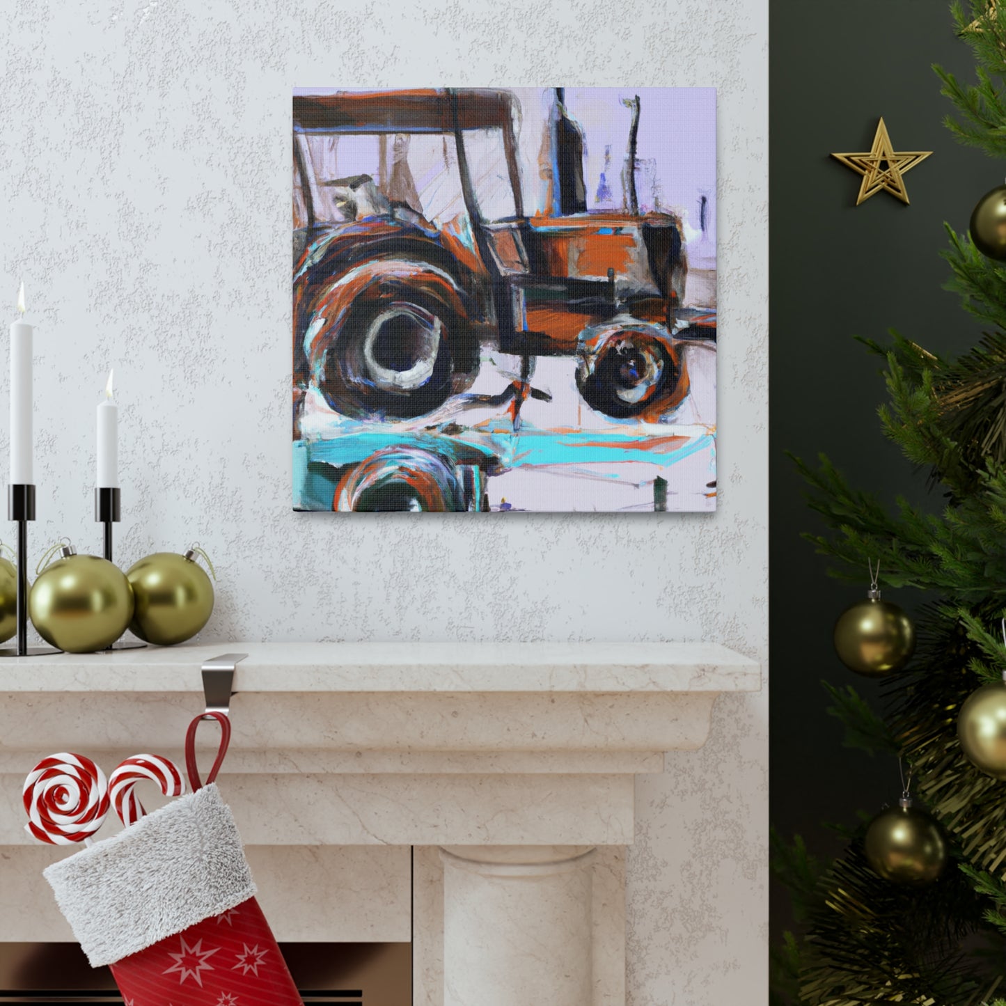 "Tractor of Abstraction" - Canvas