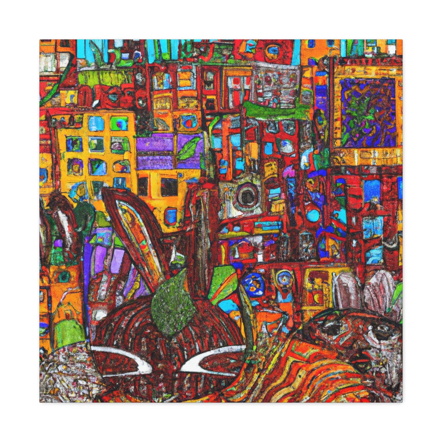 Rabbit in Abstractions - Canvas