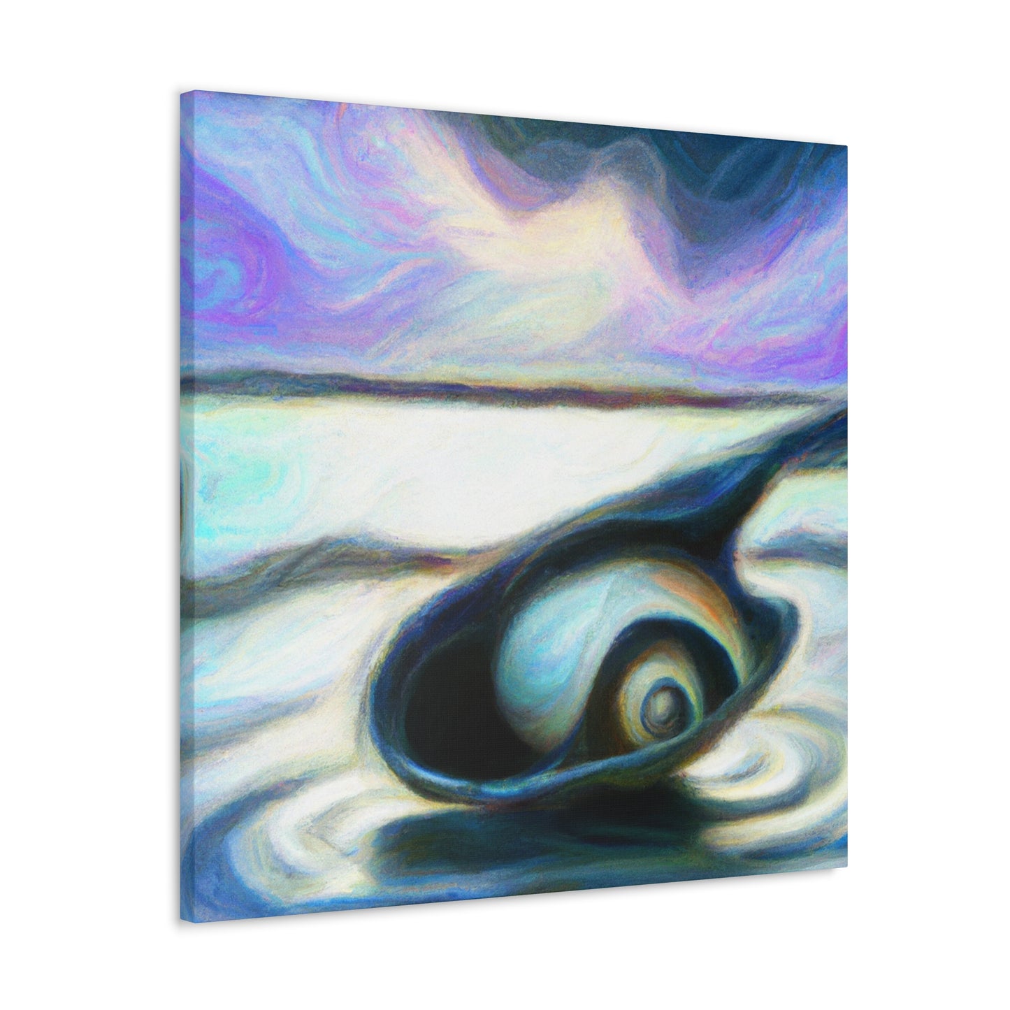 Clam Under Moonlight. - Canvas