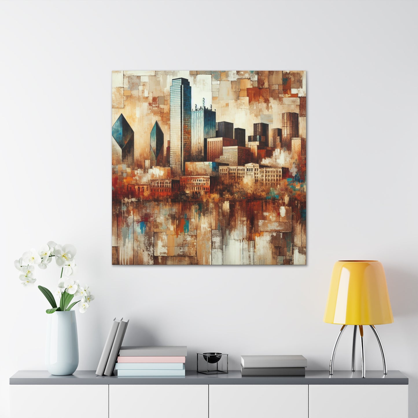 "Vibrant Urban Texan Impression" - Canvas