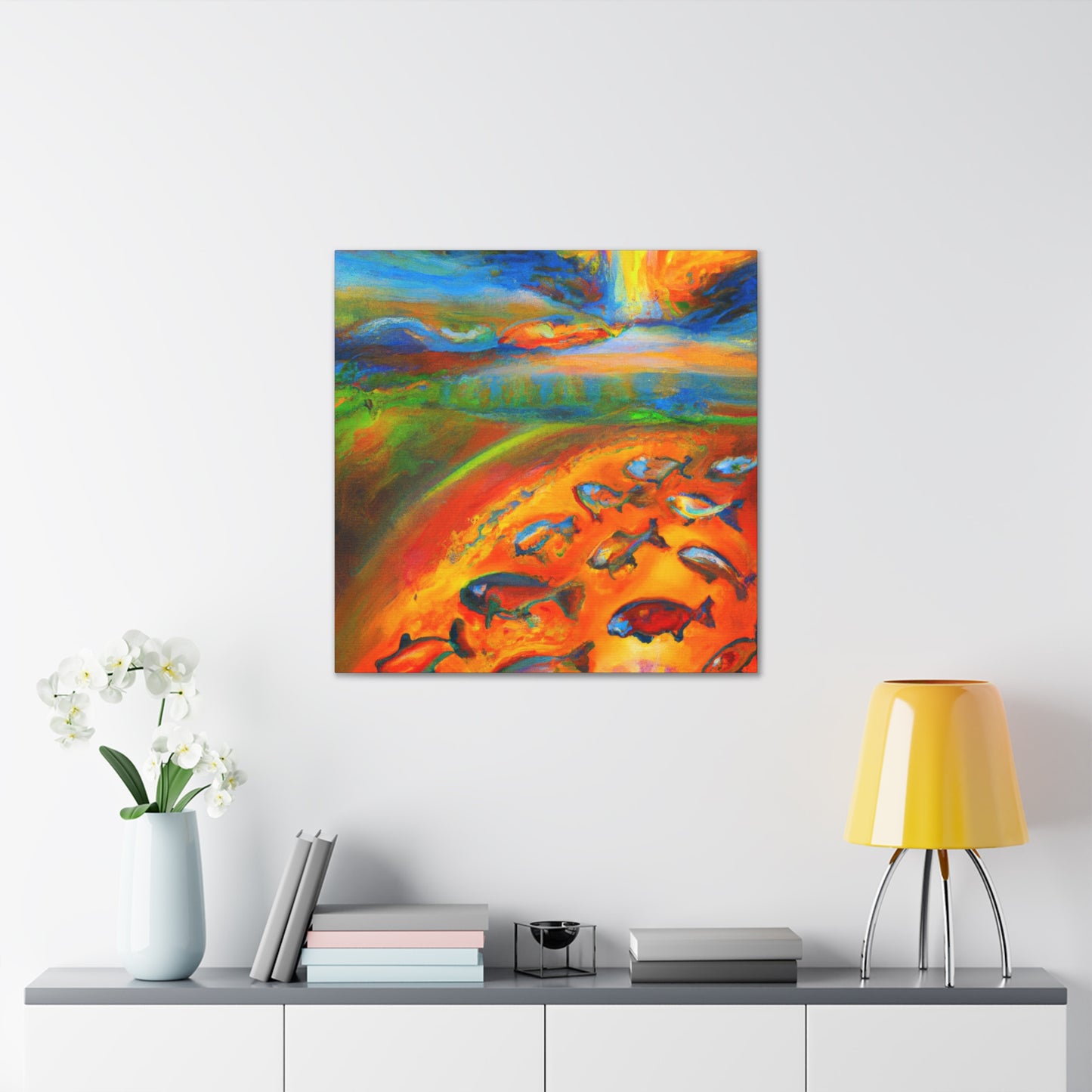 "Salmon From Beyond Dreams" - Canvas