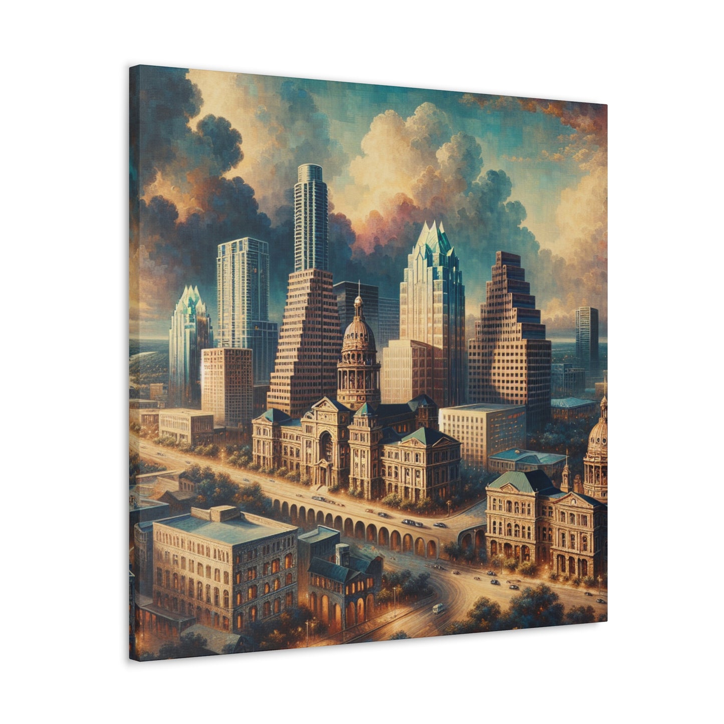 "Texan Renaissance: Austin's Splendor" - Canvas