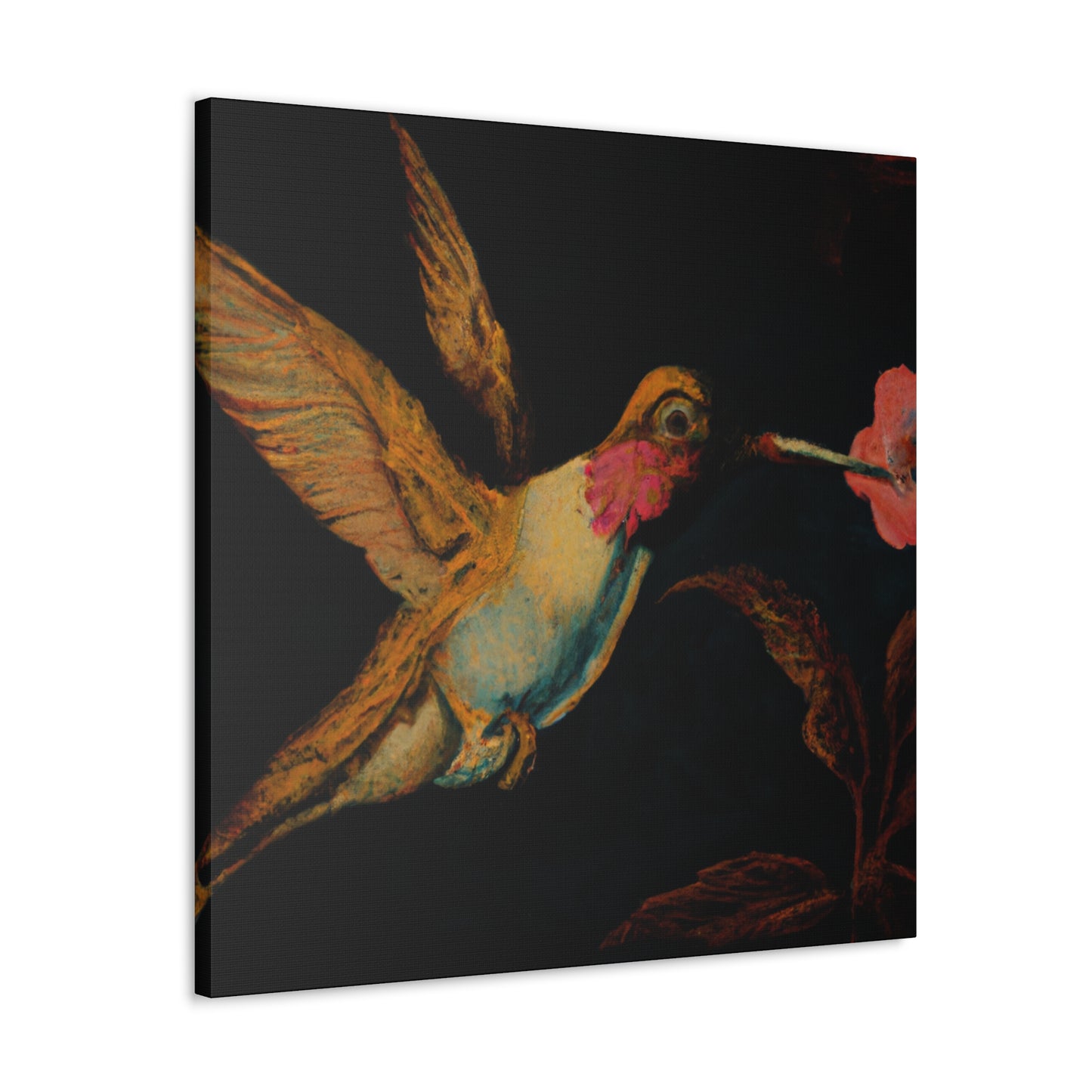 "Ruby-throated Hummingbird" - Canvas