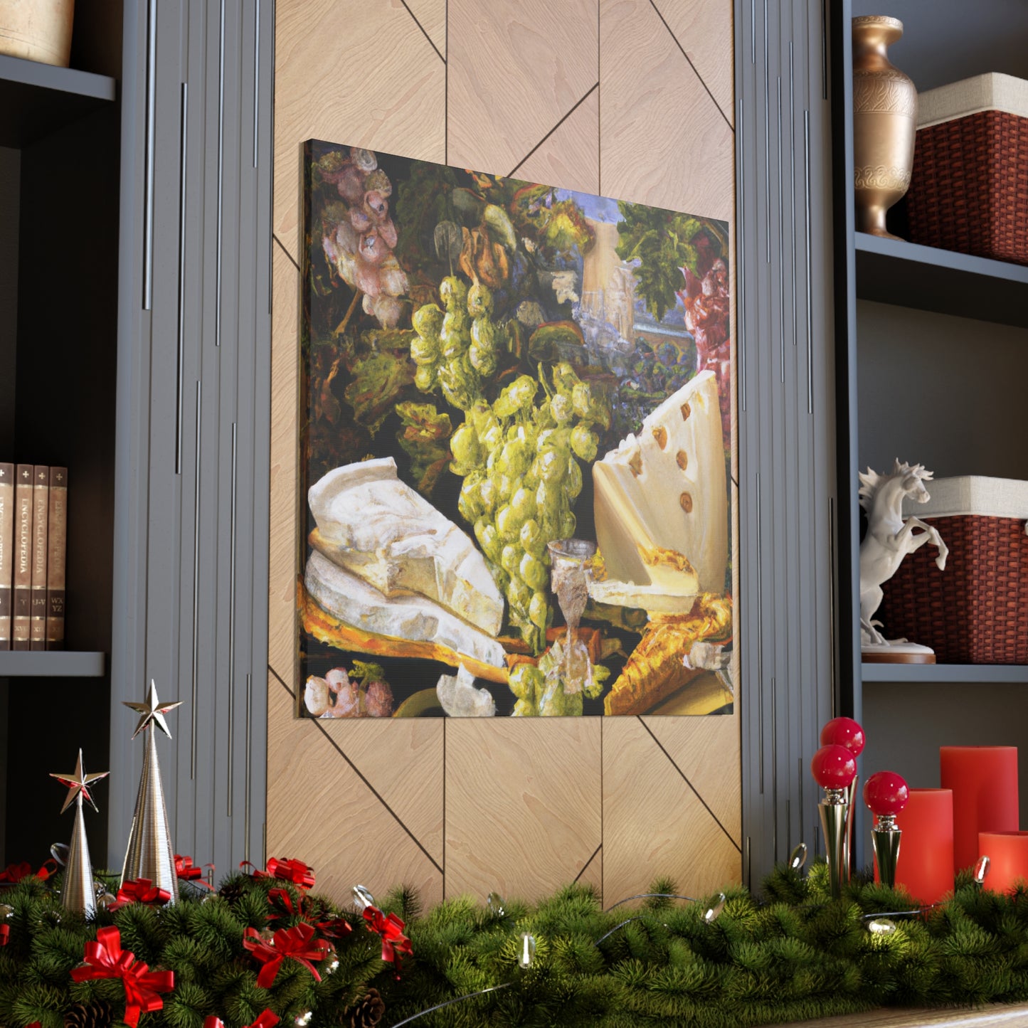 Cheese and Grapes Abound - Canvas