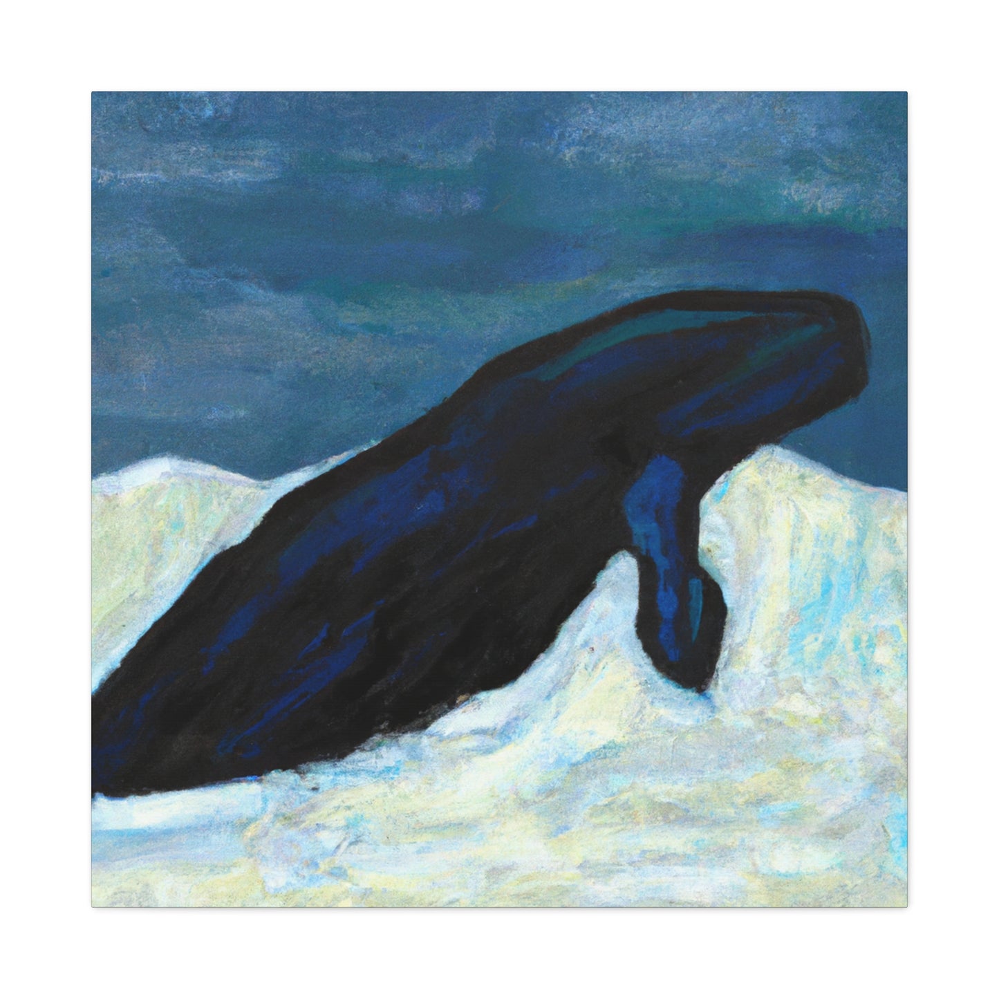 Bowhead Whale Abstraction - Canvas