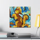 Squirrel Amidst Chaos - Canvas