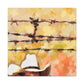 Barbed Wire Freedom. - Canvas