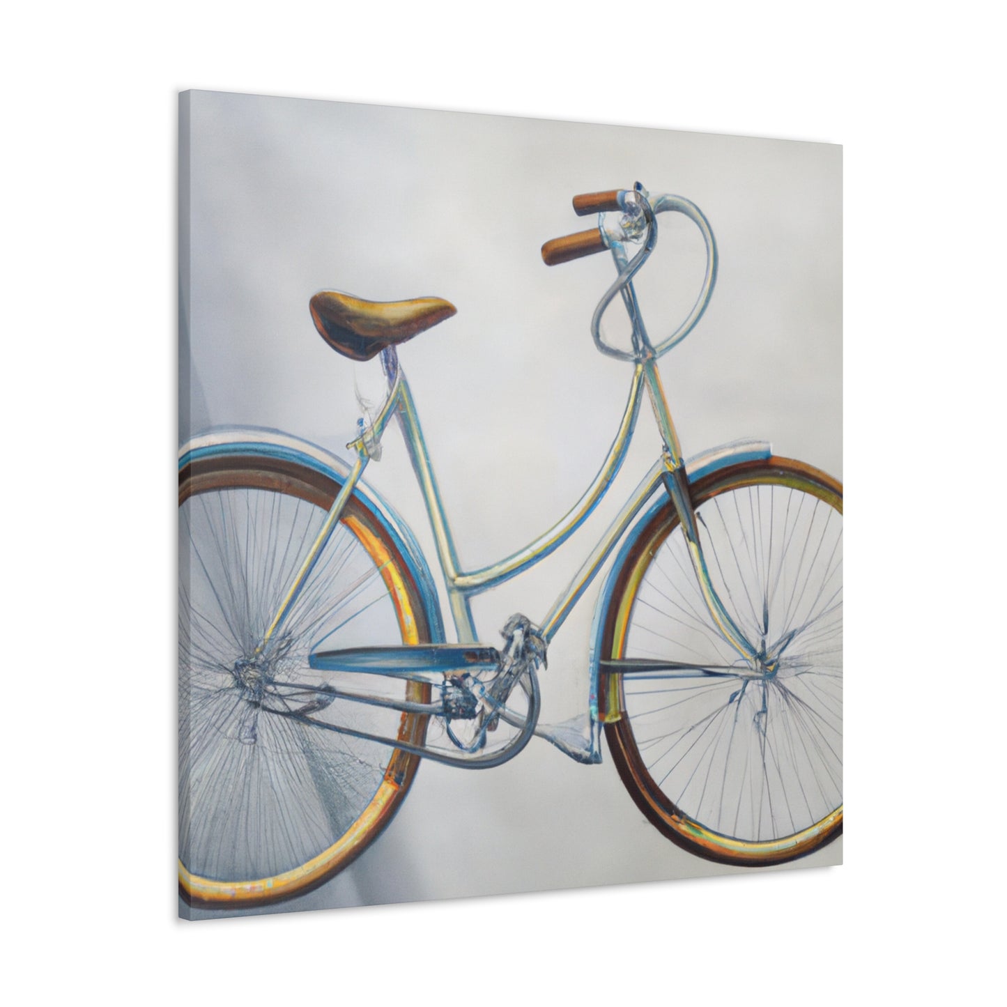 "Cycling into Daylight" - Canvas