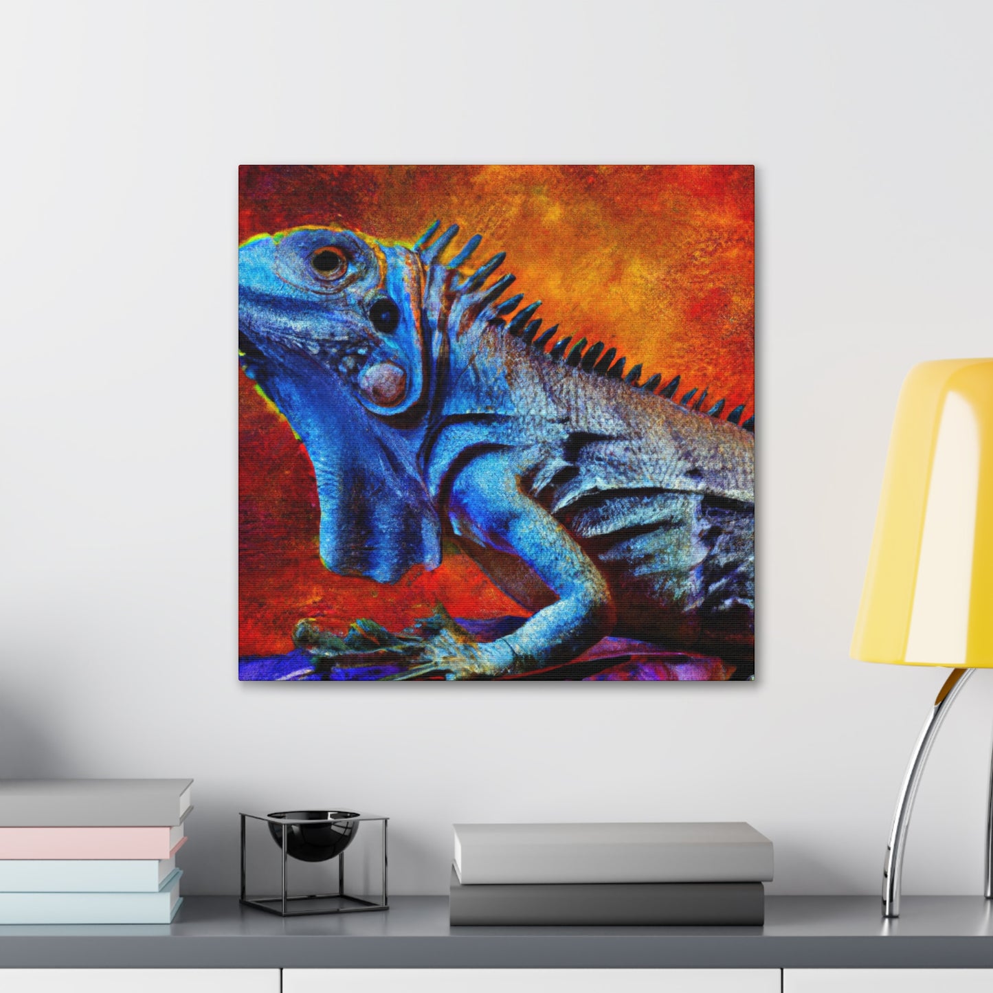 Iguanas of Colorful Joy - Canvas