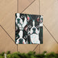 "Boston Terrier Expressionism" - Canvas