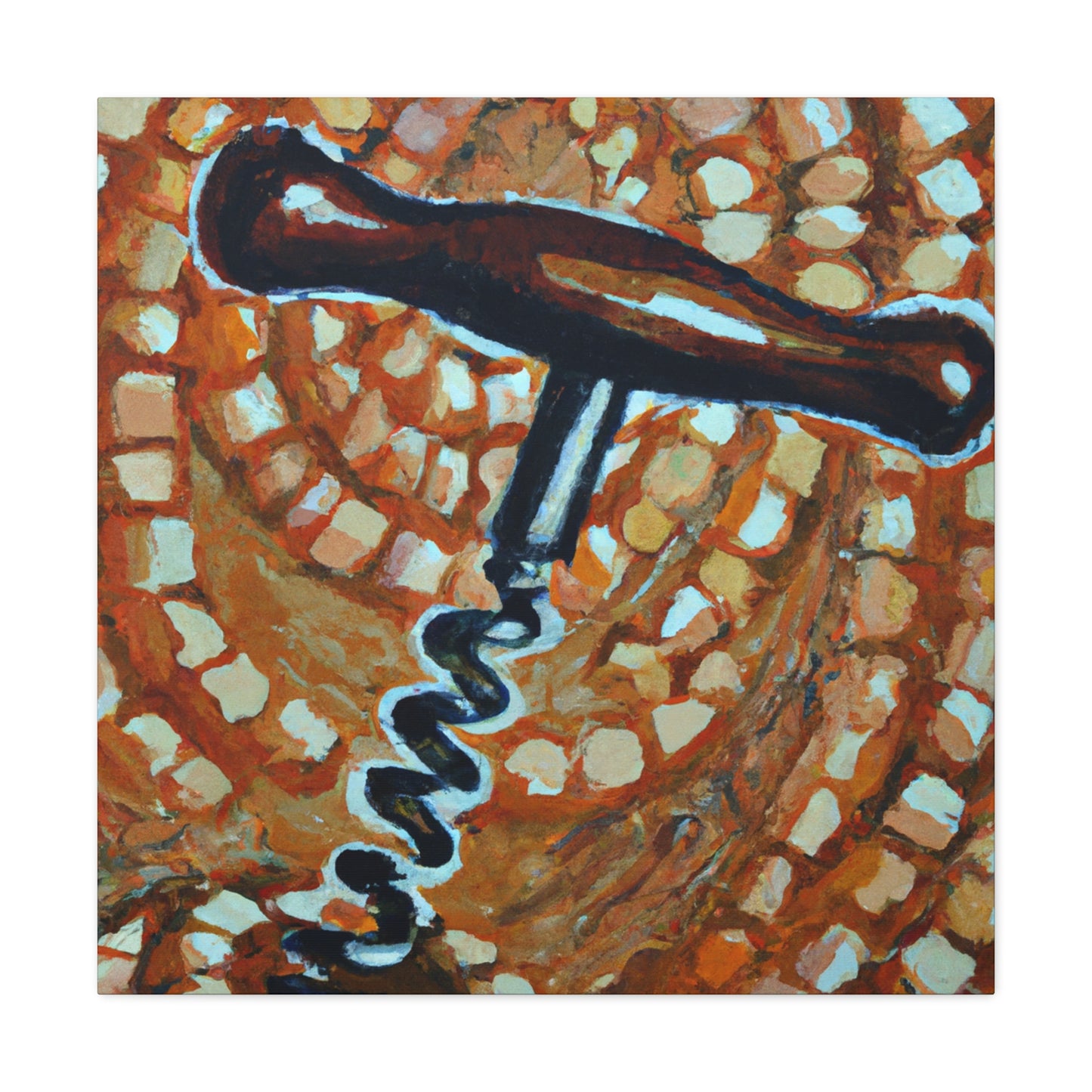 Corkscrew in Pointillism - Canvas