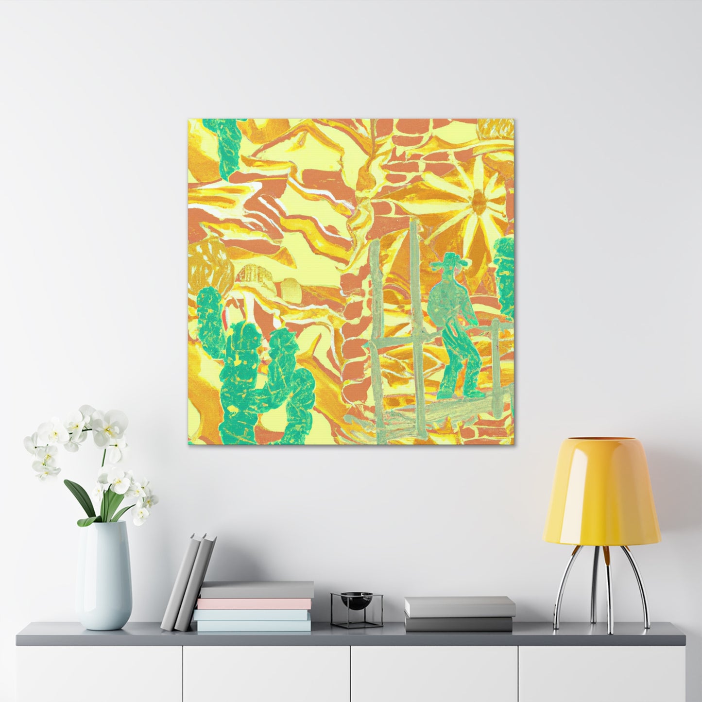 Golden Mine Shimmering - Canvas