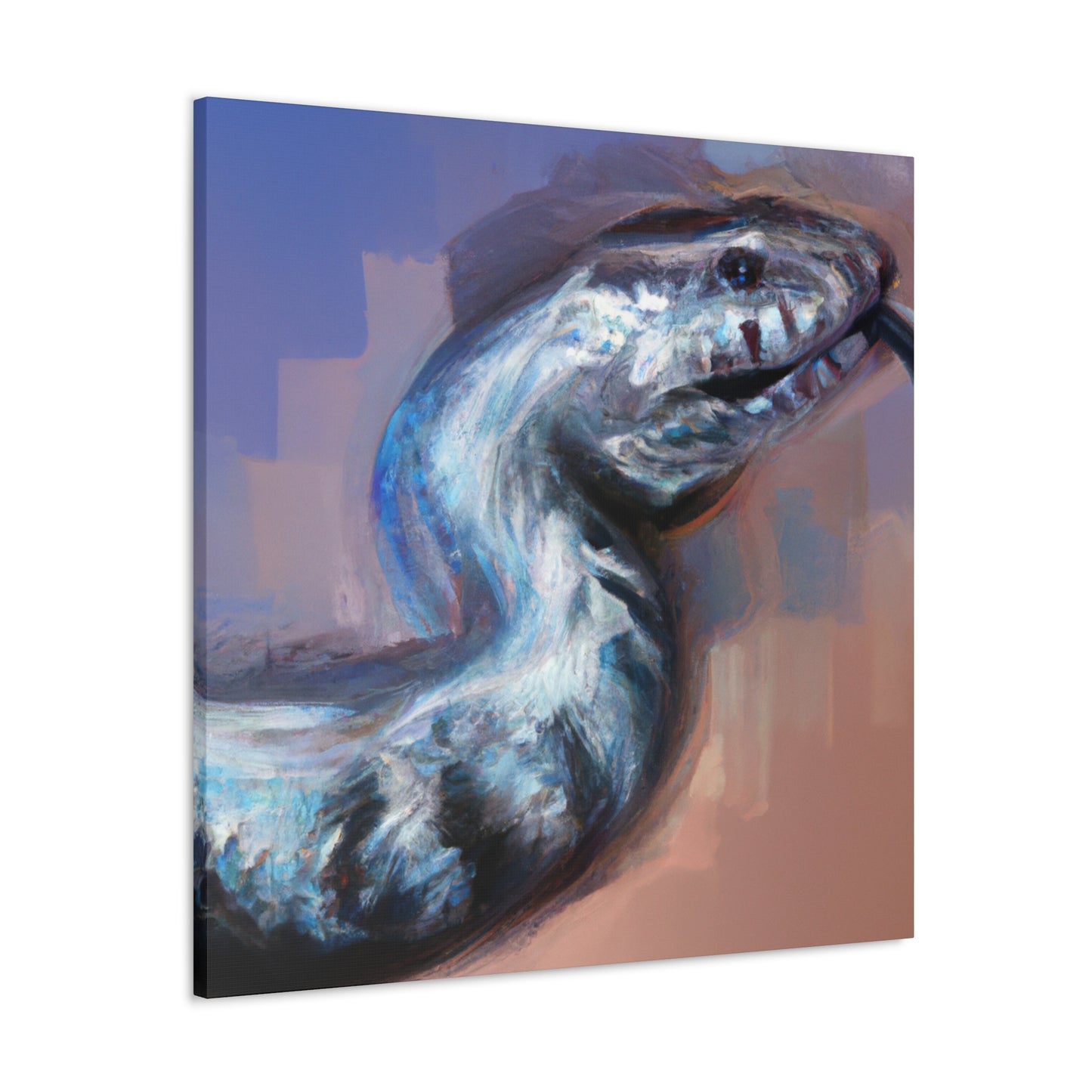 Blue-Tongued Skink Dreaming - Canvas