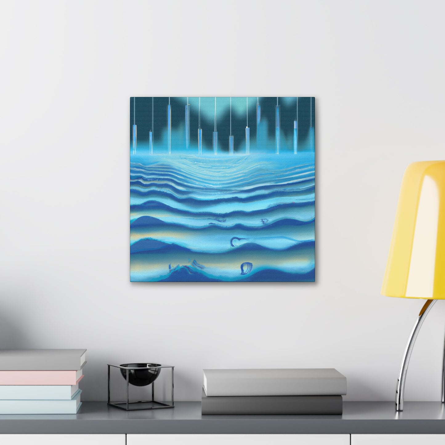 "Sonic Art Deco Wave" - Canvas