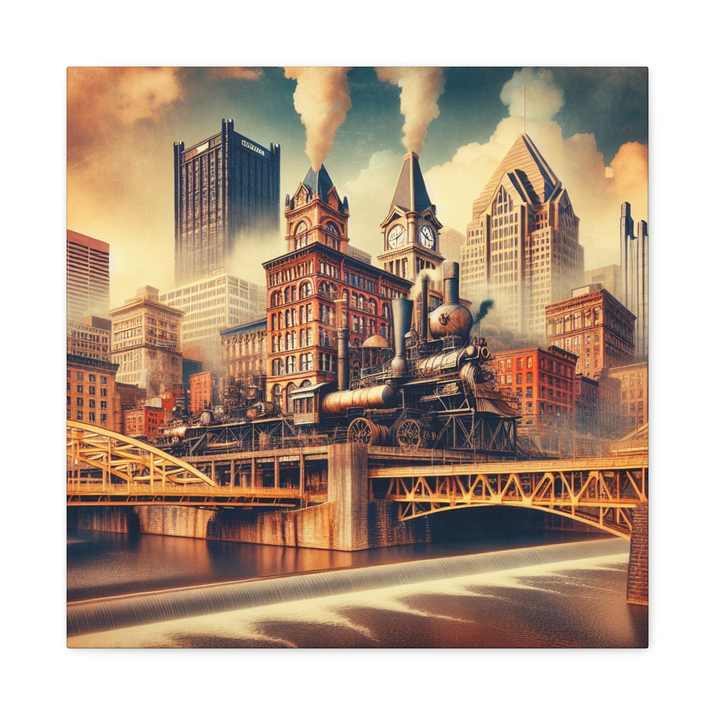 "Pittsburgh's Steam Emporium" - Canvas