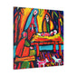 "Manger in Fauvist Hues" - Canvas