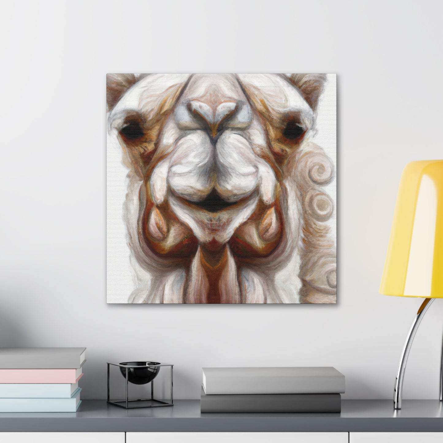 "Desert Camel Reality" - Canvas