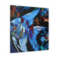 Angelfish in Moonlight - Canvas