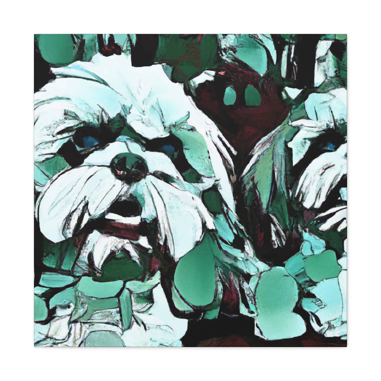 Fur and Feathers Shih Tzu - Canvas