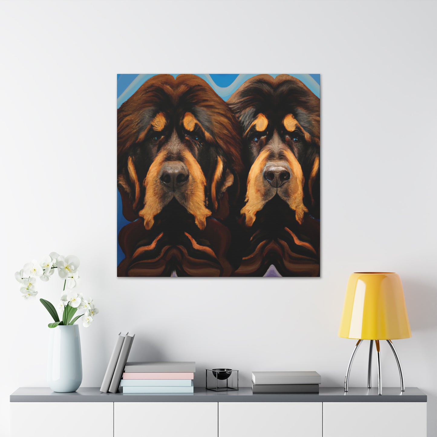 Fearsome Tibetan Mastiff - Canvas