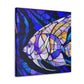 Aquatic Art Deco Angel - Canvas