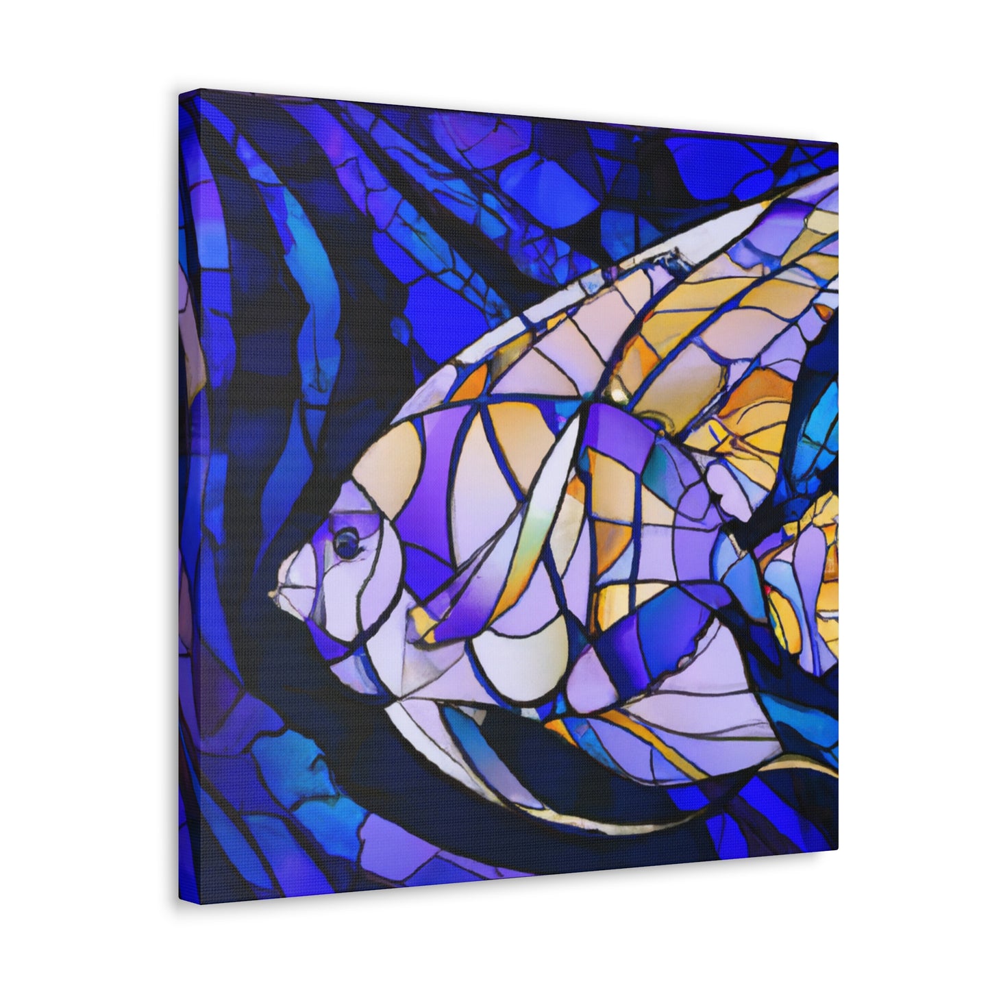 Aquatic Art Deco Angel - Canvas