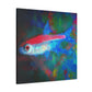 "Neon Tetra Impressionism" - Canvas