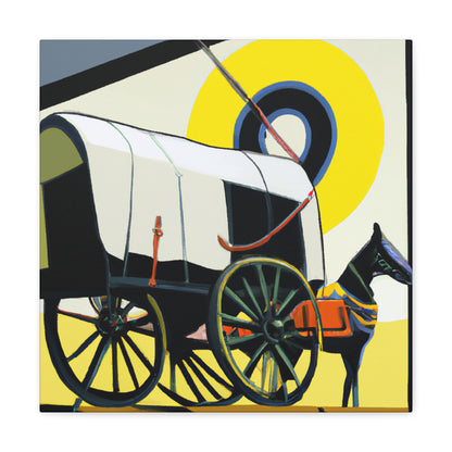 "Vintage Wagon Gala" - Canvas