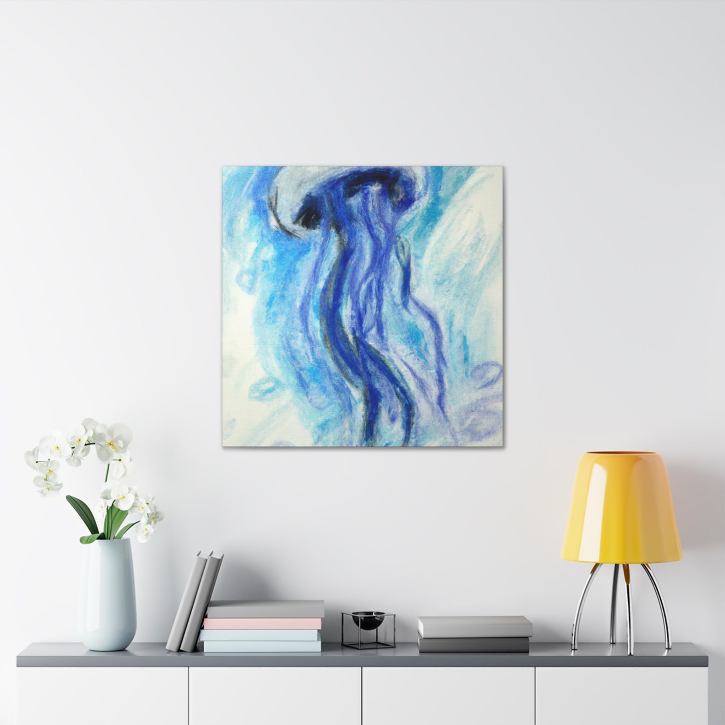 Jellyfish Vibrant Hues - Canvas