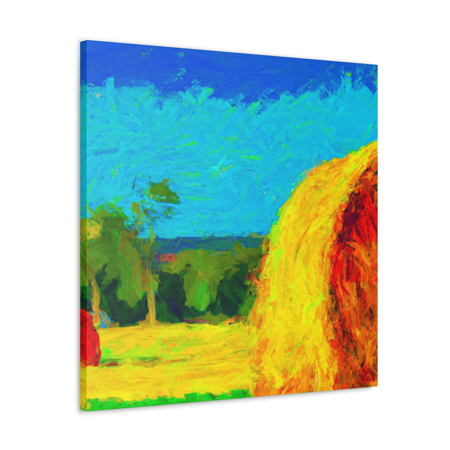 "Hay Field Impressionism" - Canvas