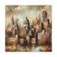 Golden Dream Cityscape - Canvas