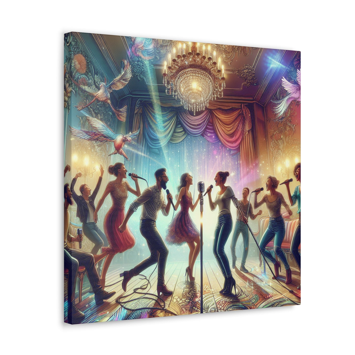 Melodic Moonlit Revelry - Canvas