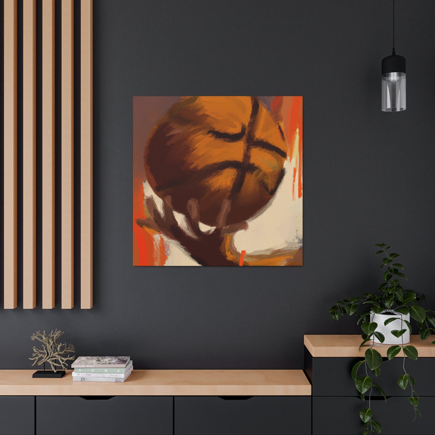 "Basketball Art Cascade". - Canvas