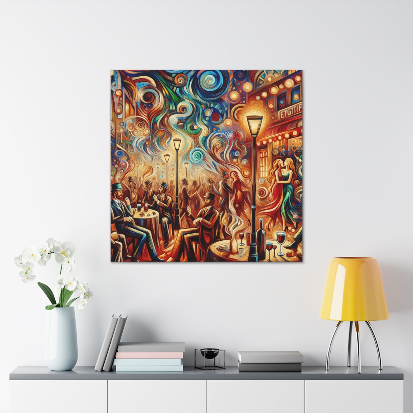 Midnight Whispers Unveiled - Canvas