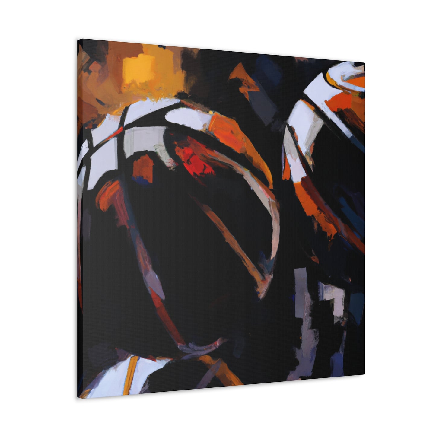 "Hoops and Color Palette" - Canvas