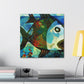 Fish in an Ocean - Canvas