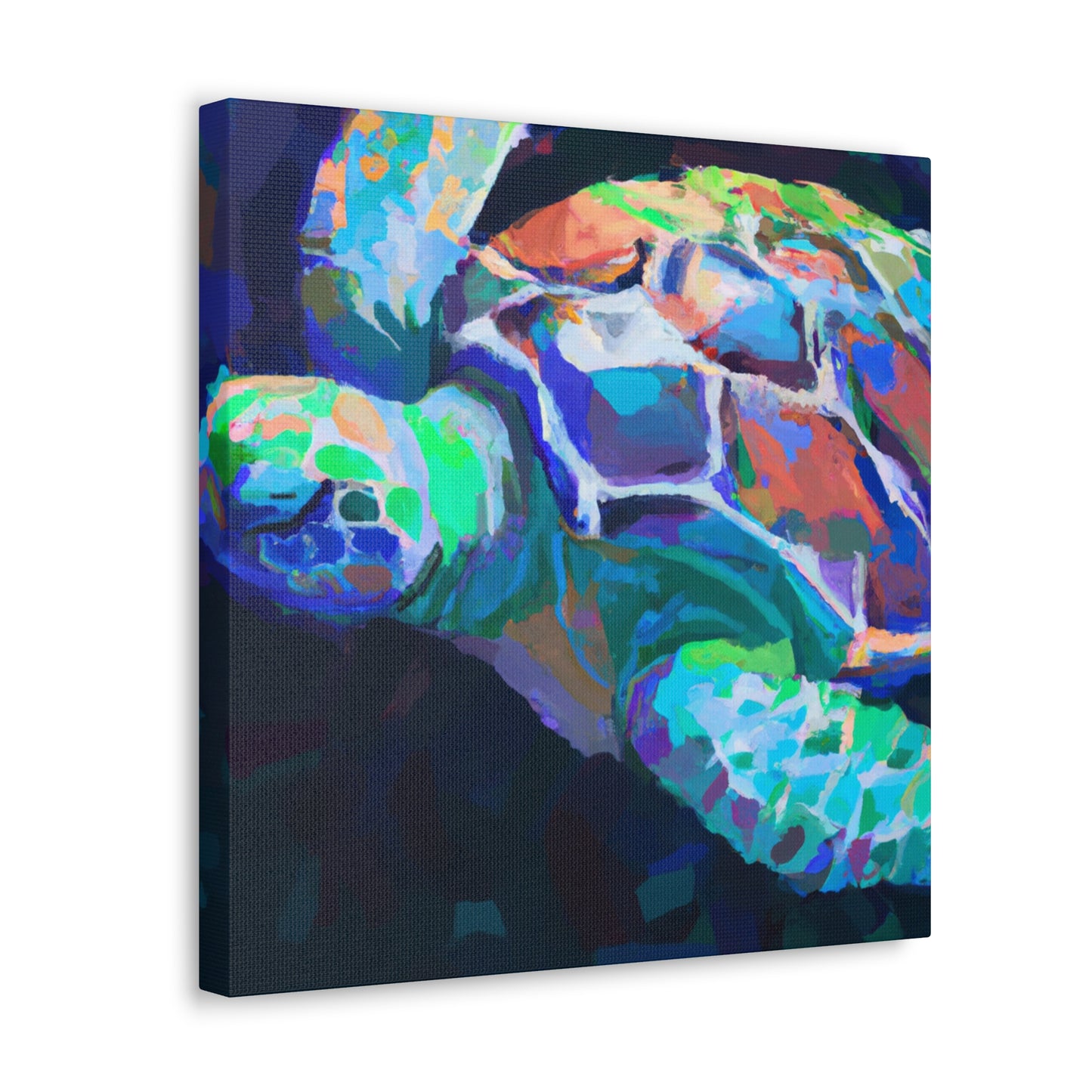 "Sea Turtle's Brilliant Hue" - Canvas