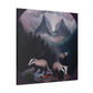 Badger in Surreal Dream - Canvas