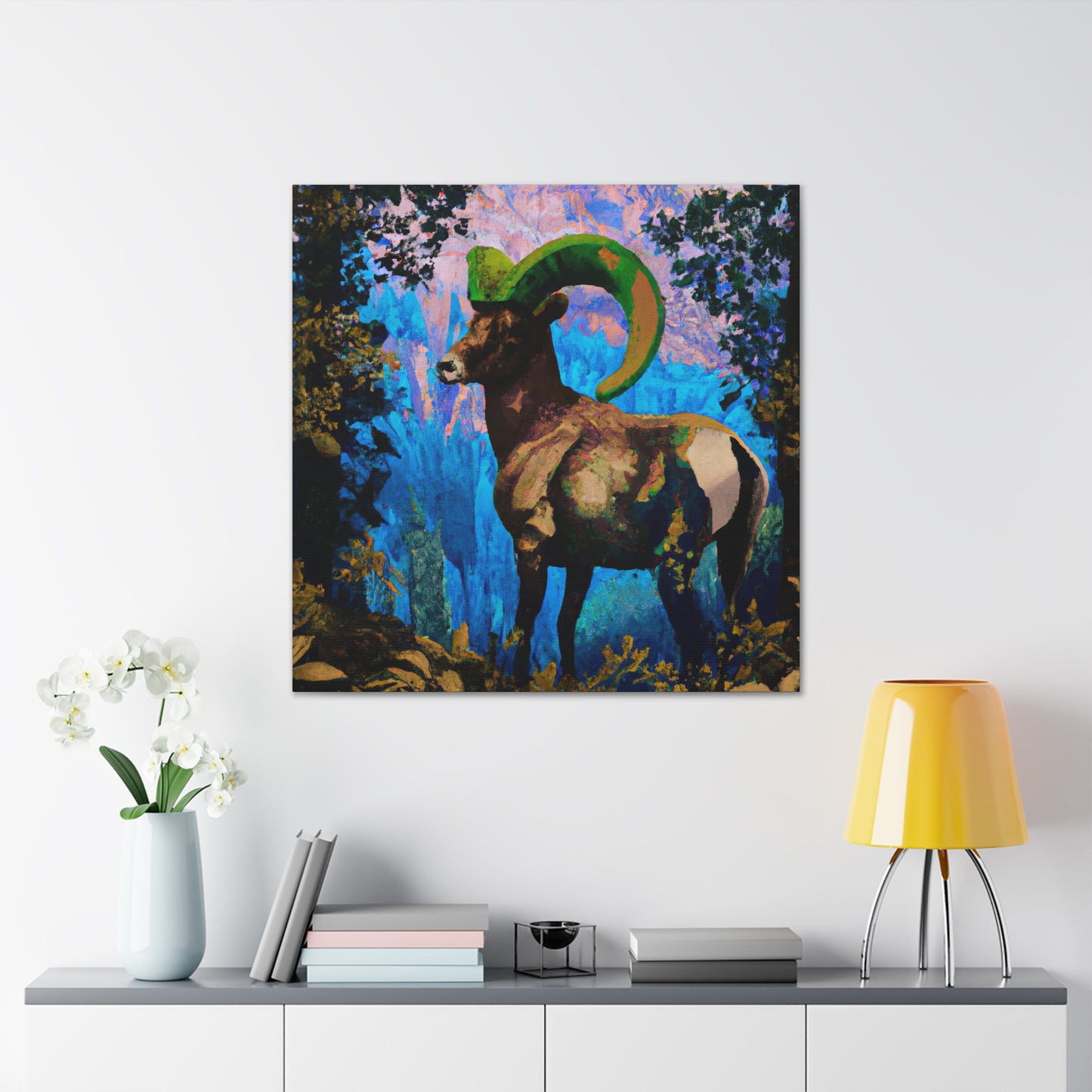 "Horns of Grandeur Beauty" - Canvas