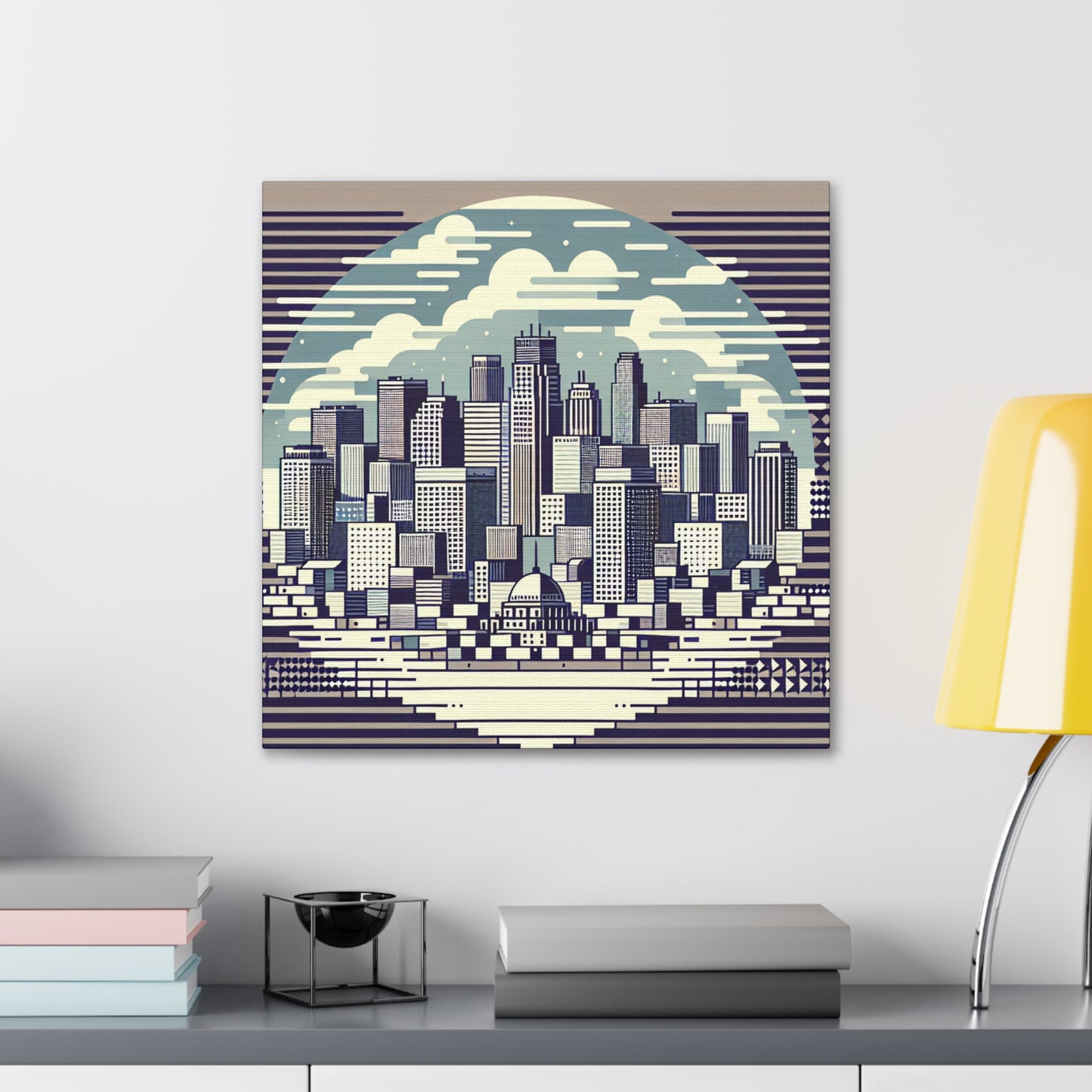 "Urban Symphony, Serene Simplicity" - Canvas