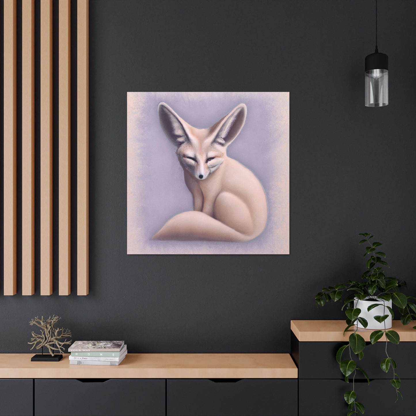 Fennec Fox Art Deco - Canvas