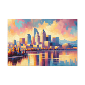 "Vibrant Enchantment: Salt Lake" - Canvas