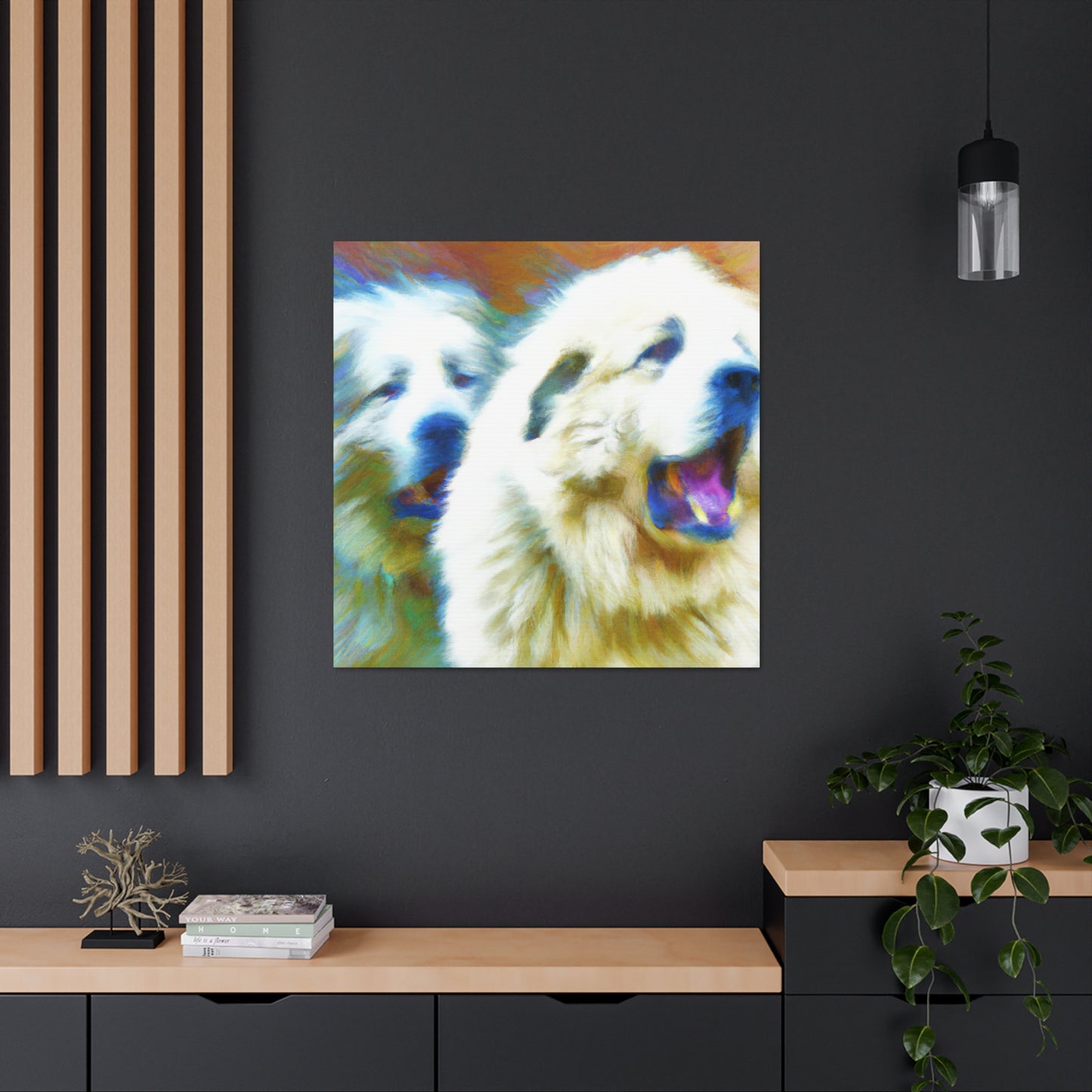 "Great Pyrenees Abstraction" - Canvas