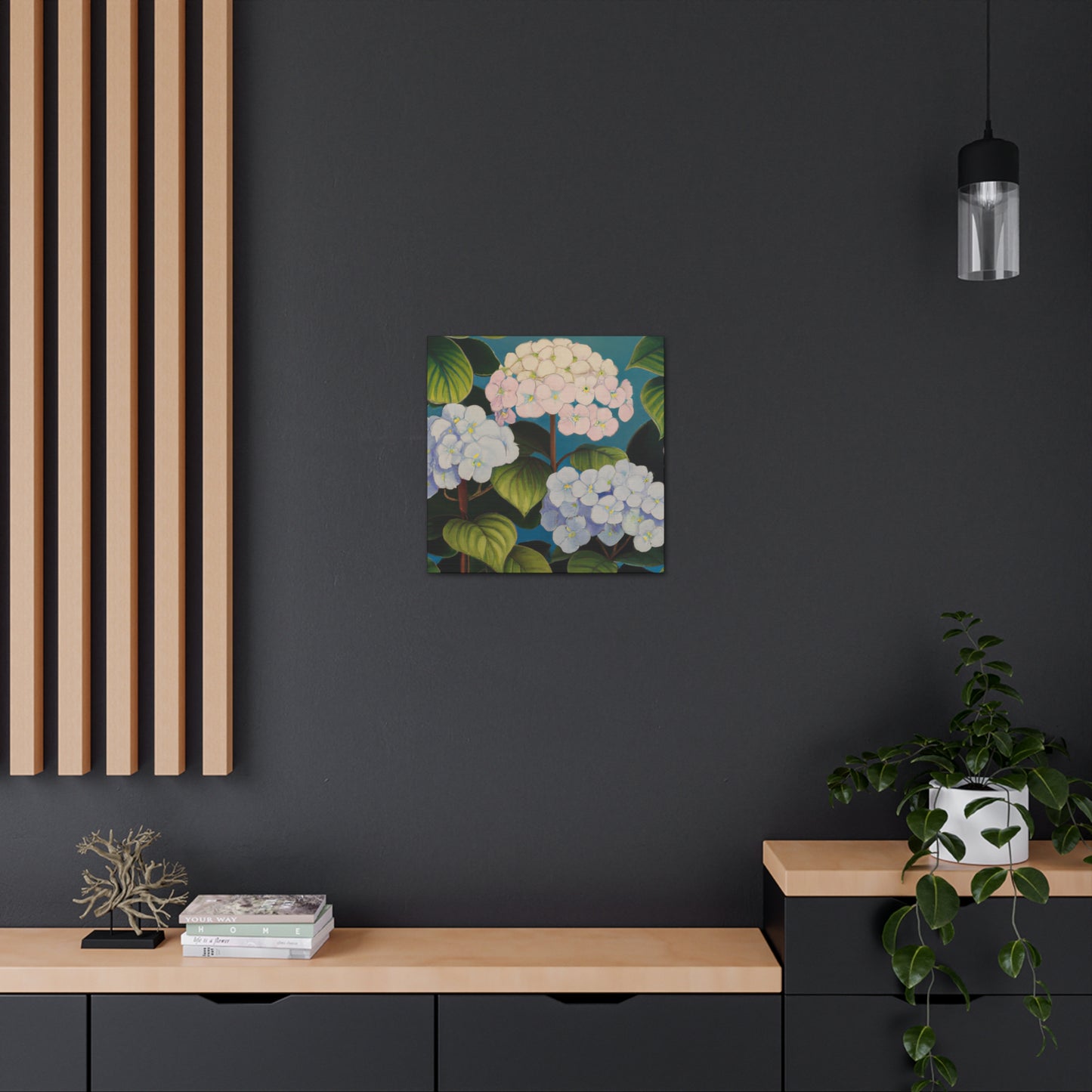 "Velvet Lace Hydrangea" - Canvas