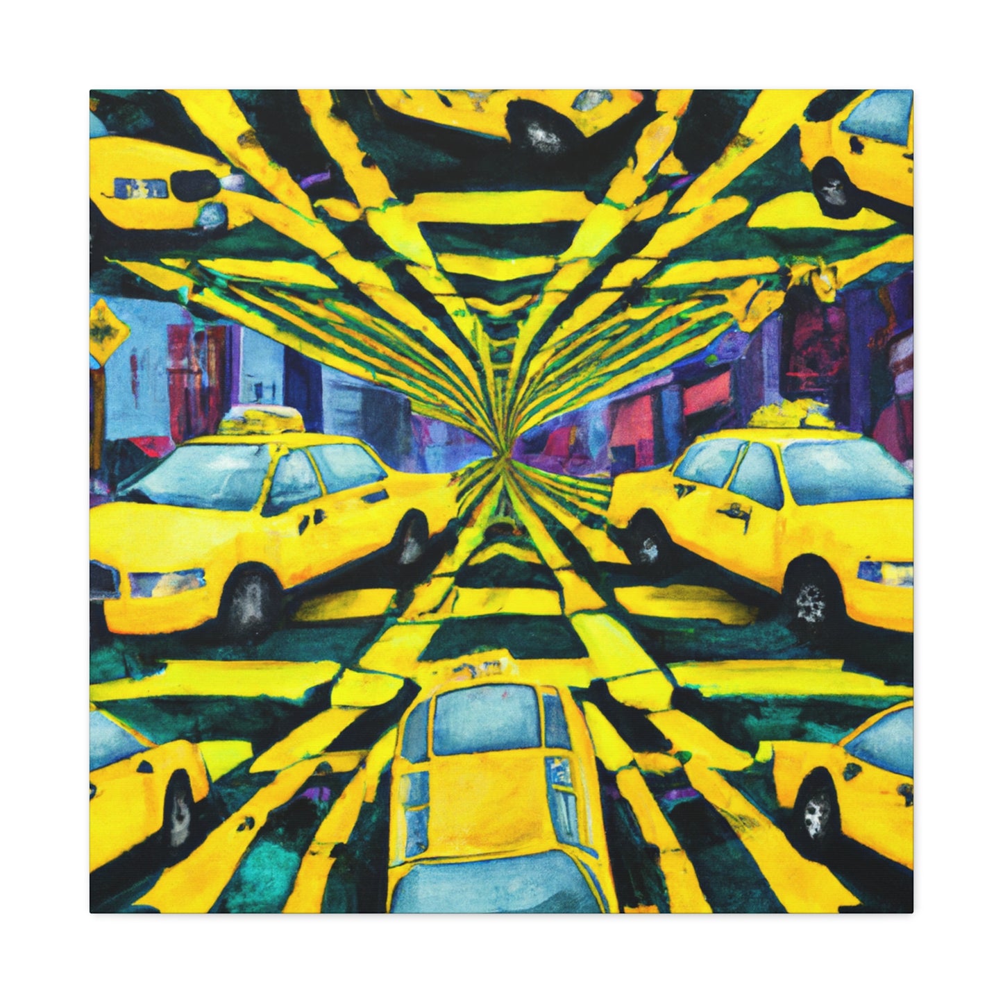 "Taxi Ride Home" - Canvas