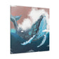 Humpback Whale Collage - Canvas