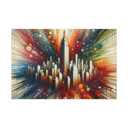 "Urban Rhythm Elegance" - Canvas