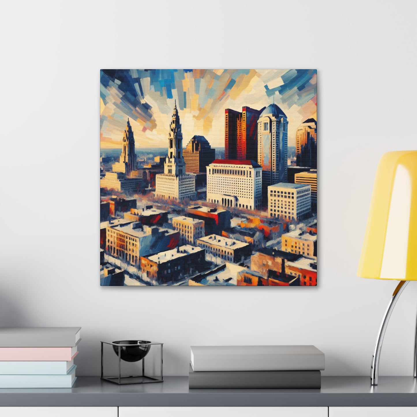 "The Vibrant Urban Odyssey" - Canvas